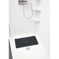 Tapis de douche antidérapant plastique 38x68cm (2 modèles)