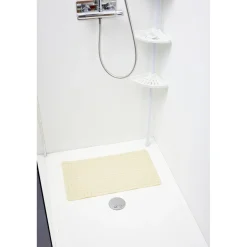 Tapis de douche antidérapant plastique 38x68cm (2 modèles)