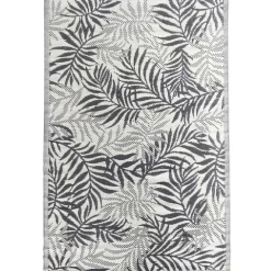 Tapis de jardin rectangulaire India motif feuillage vert 160x230cm