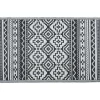 Tapis de jardin rectangulaire India design ethnique gris 120x180cm < Gifi Discount