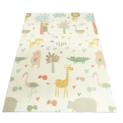 Tapis de jeu enfant thème animaux 180x120cm