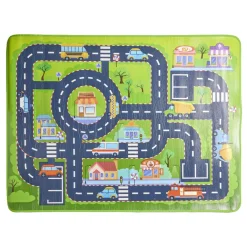 Tapis de jeu voiture avec dessin de ville 89x119,5cm