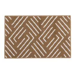 Tapis d'entrée bouclette marron et beige 50x80cm < Gifi Clearance