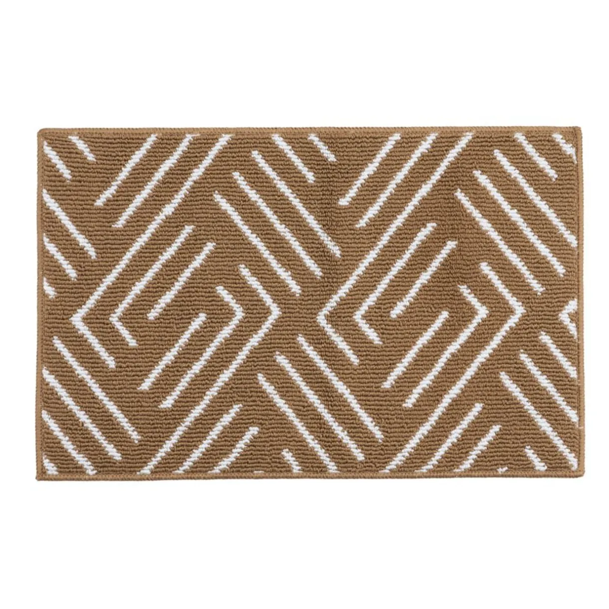 Tapis d'entrée bouclette marron et beige 50x80cm < Gifi Clearance