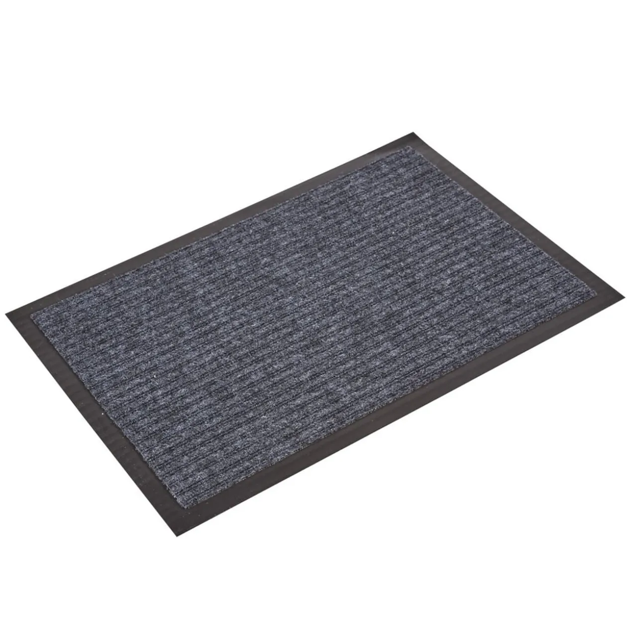 Tapis d'entrée intérieur anti-dérapant gris 40x60cm