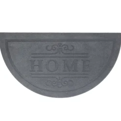 Tapis d'entrée noir Home forme demi-lune 60x40cm < Gifi