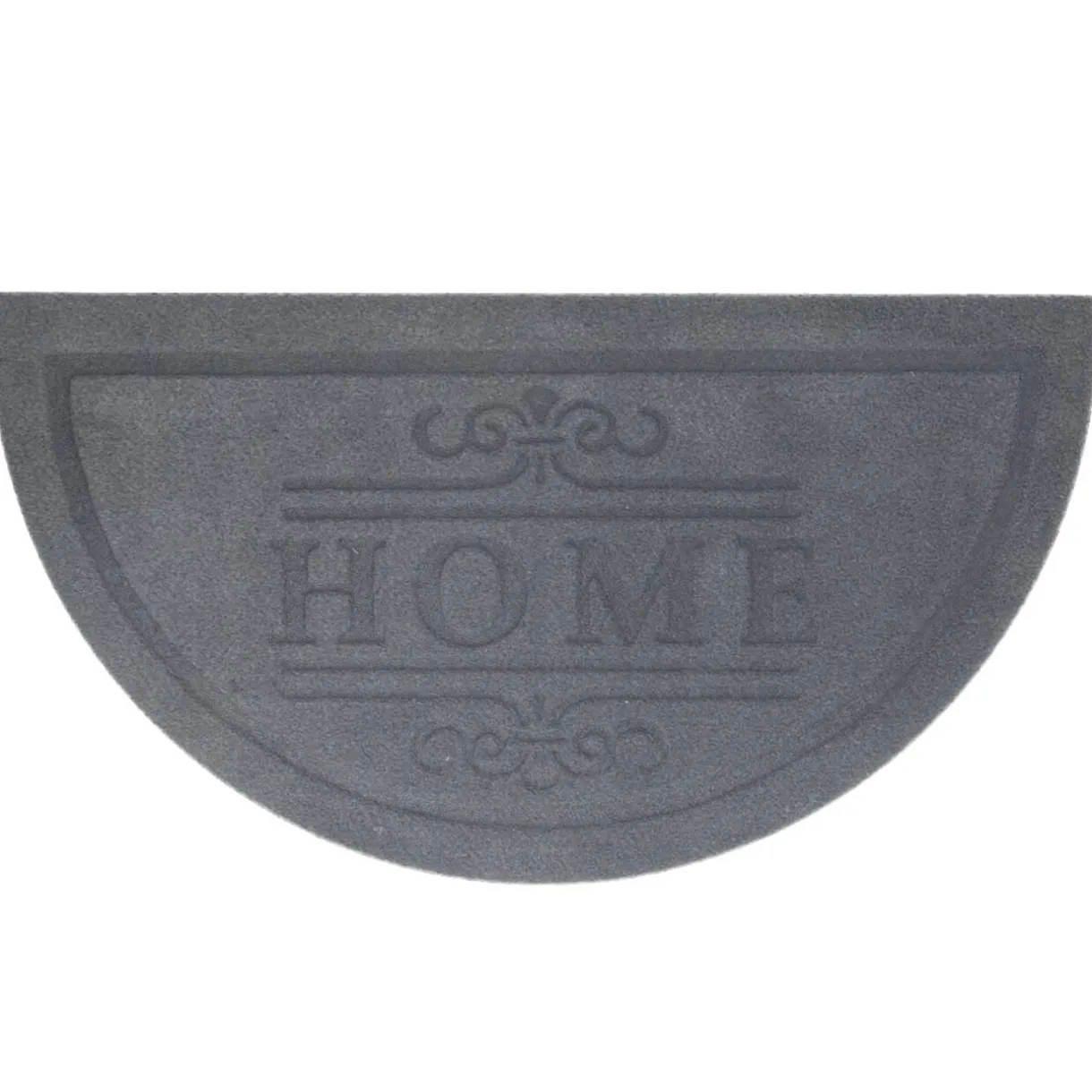 Tapis d'entrée noir Home forme demi-lune 60x40cm < Gifi