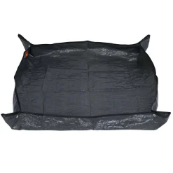Tapis de rempotage en plastique gris 65x65cm
