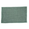 Tapis de salle de bain chenille vert 80x50 cm
