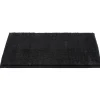 Tapis de salle de bain chenille noir 45x65cm