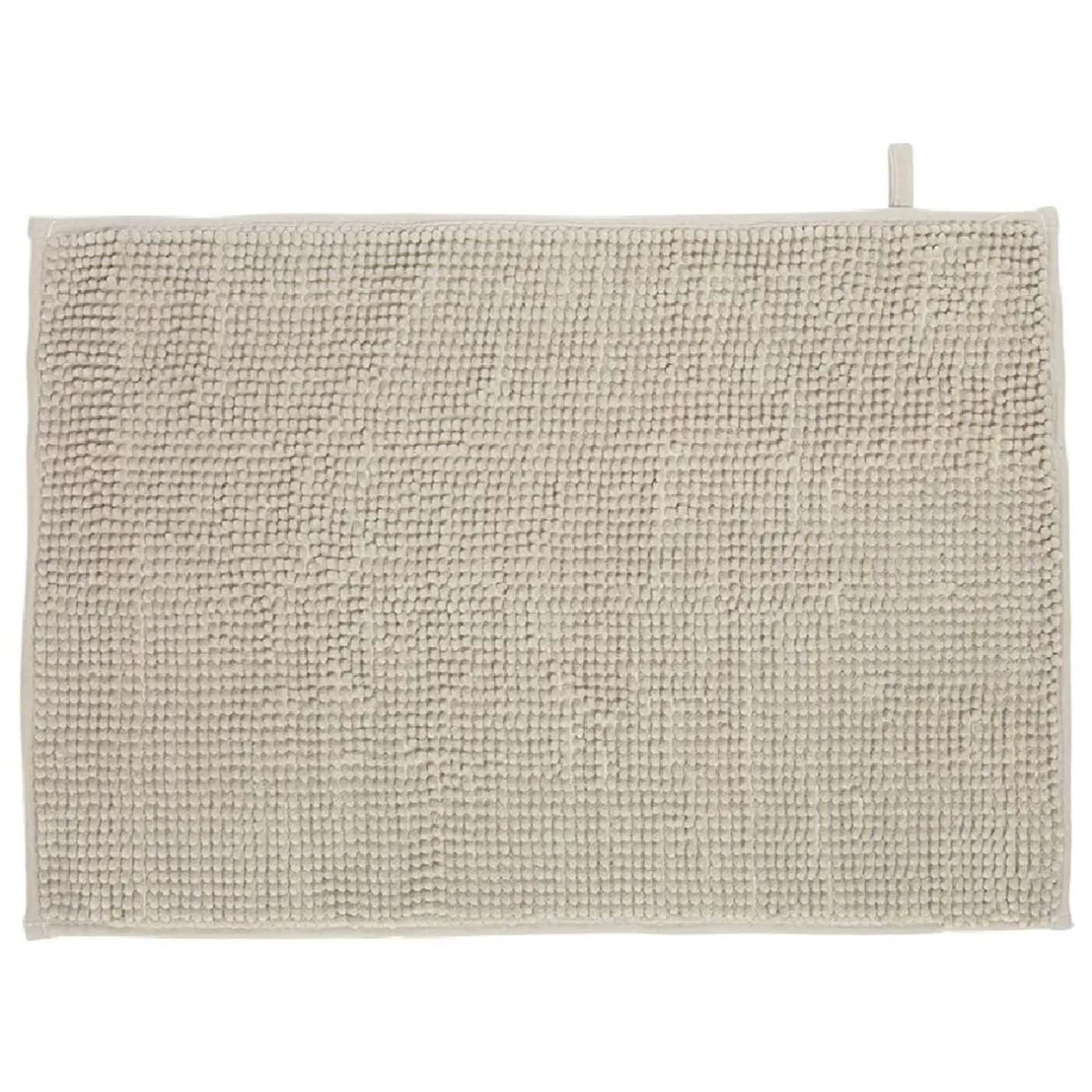 Tapis de salle de bain chenille taupe 65x45 cm < Gifi Outlet