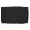 Tapis de salle de bain chenille gris 80x50 cm