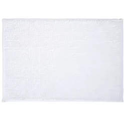 Tapis de salle de bain chenille blanc 45x65cm