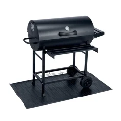 Tapis de sol barbecue PVC noir 72x122cm