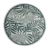 Tapis d'extérieur India rond motif feuillage vert Ø100 cm < Gifi Clearance