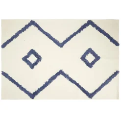 Tapis d'intérieur polycoton motif aztèque tufté 60x90cm (4 modèles)