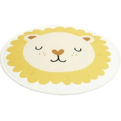 Tapis enfant antidérapant tête animal Ø50cm - 3 modèles