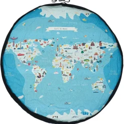 Tapis enfant 2 en 1 : tapis de jeu double face et sac de rangement < Gifi Outlet