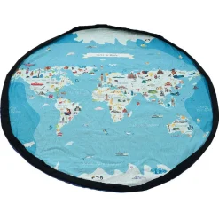 Tapis enfant 2 en 1 : tapis de jeu double face et sac de rangement < Gifi Outlet