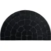 Tapis extérieur forme demi lune noir 74x44 cm < Gifi Best