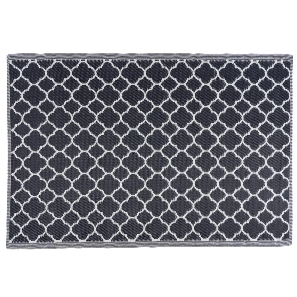 Tapis extérieur India motif chevron noir 120x180cm < Gifi Best