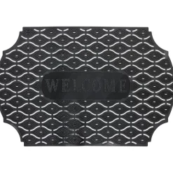 Tapis extérieur Welcome antidérapant ajouré noir < Gifi Online