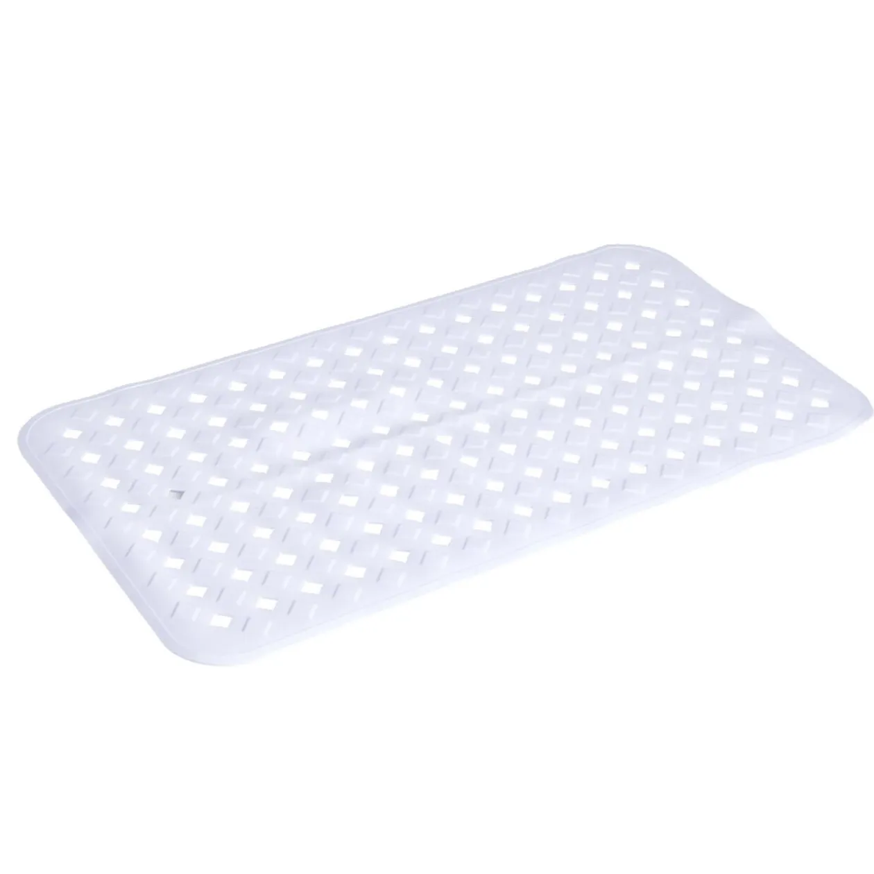 Tapis fond de douche plastique perforé blanc 39x70cm