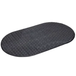 Tapis fond de douche plastique texturé noir 39x68cm