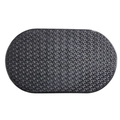Tapis fond de douche plastique texturé noir 39x68cm