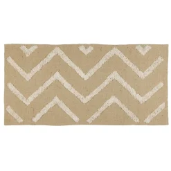 Tapis jute tufté jute et coton 140x70cm < Gifi Online