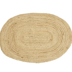 Tapis ovale en jute marron 120x170cm
