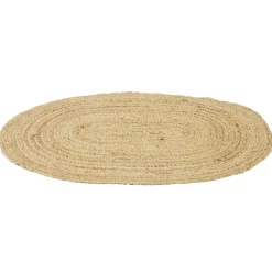 Tapis ovale en jute marron 120x170cm