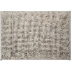 Tapis pour salle de bain chenille uni gris 45x65cm < Gifi Sale