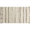 Tapis rectangulaire beige tufté 50x80cm