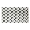 Tapis rectangulaire coton tufté blanc noir 120x170 cm < Gifi Online
