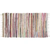 Tapis rectangulaire déco chindi rayures multicolores 60x80cm < Gifi Discount