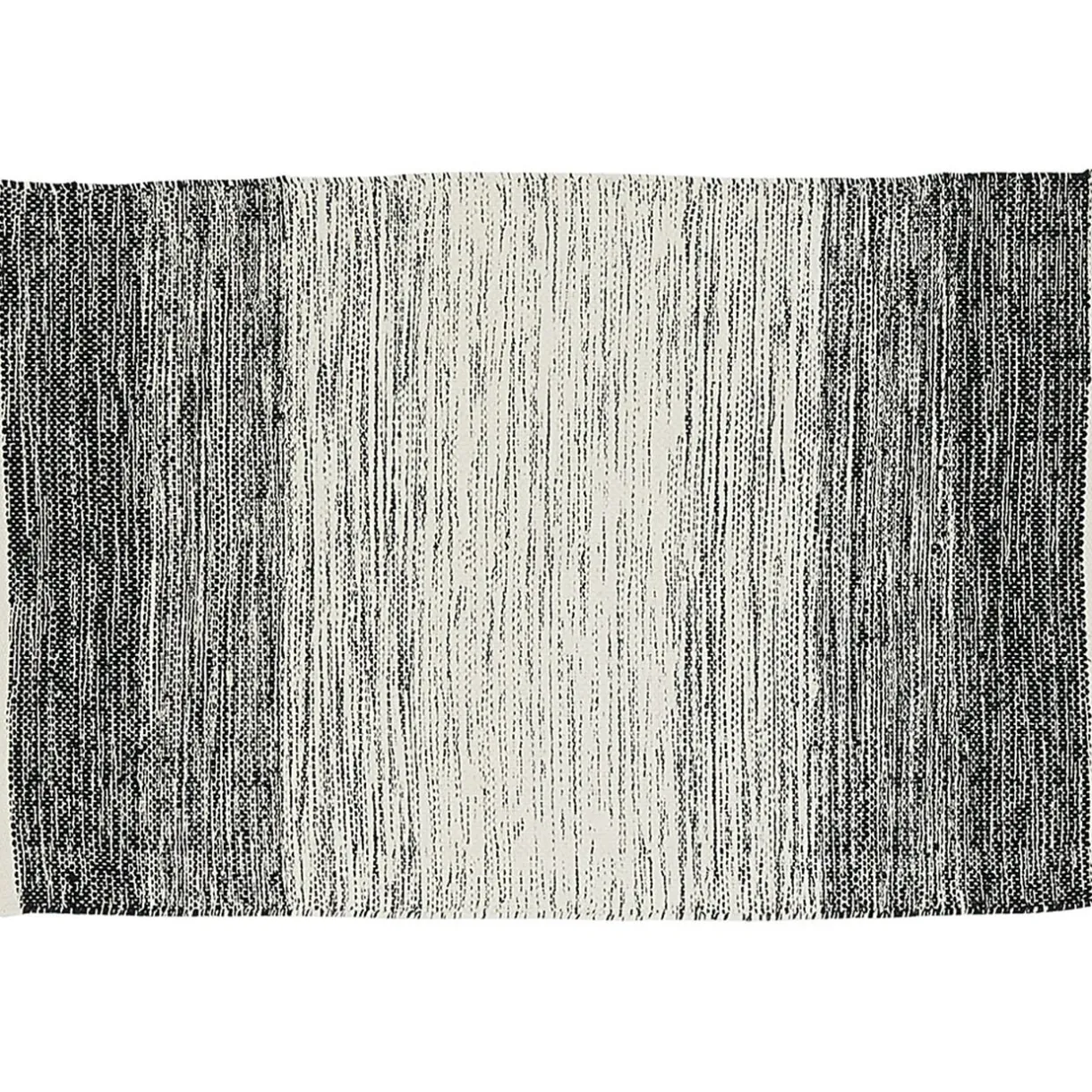 Tapis rectangulaire dégradé rayure blanche et noire < Gifi Sale