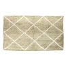 Tapis rectangulaire en jute motif tufté beige blanc 120x170 cm < Gifi Best