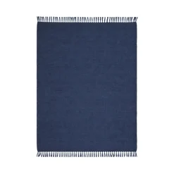 Tapis rectangulaire à franges en fibres couleur unie 120x180cm (3 modèles)