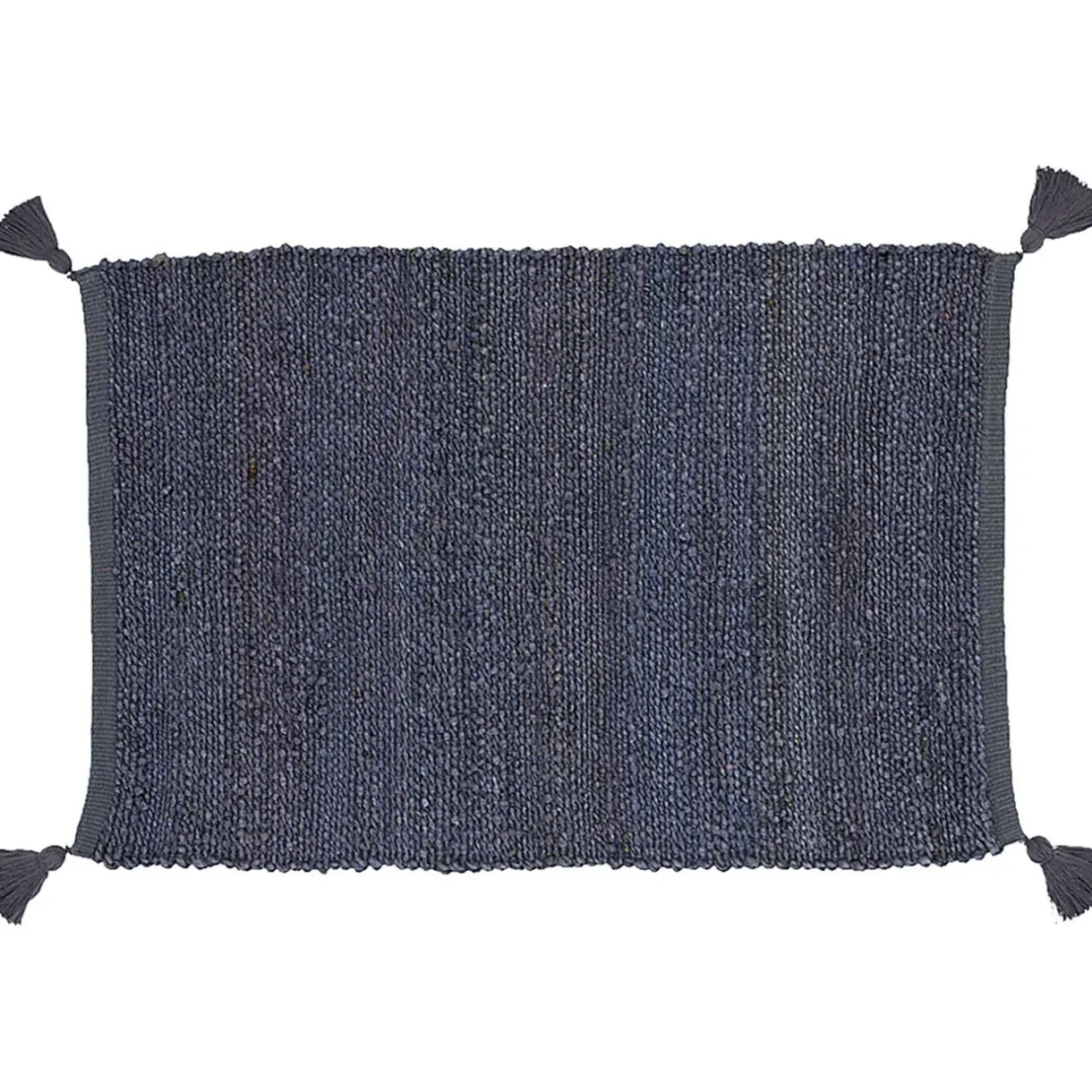 Tapis rectangulaire jute bleu < Gifi Sale