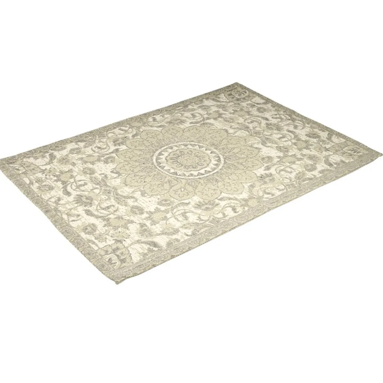 Tapis rectangulaire style oriental à motif beige 60x90cm < Gifi Online