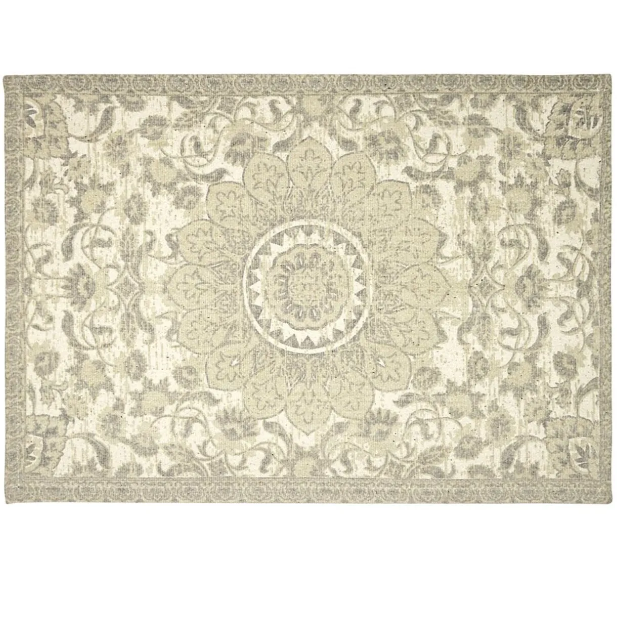 Tapis rectangulaire style oriental à motif beige 60x90cm < Gifi Online