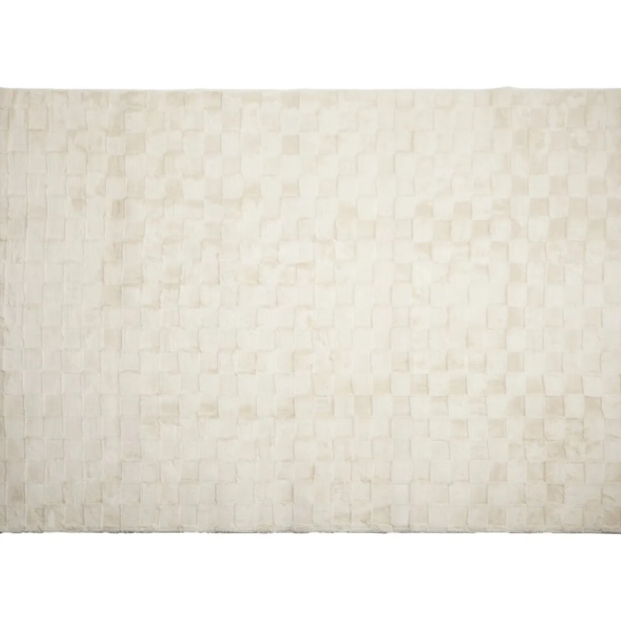 Tapis rectangulaire texturé polyester beige 160x230cm (2 modèles)