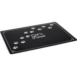Tapis repose gamelle animaux Cat's Food plastique 32x43cm