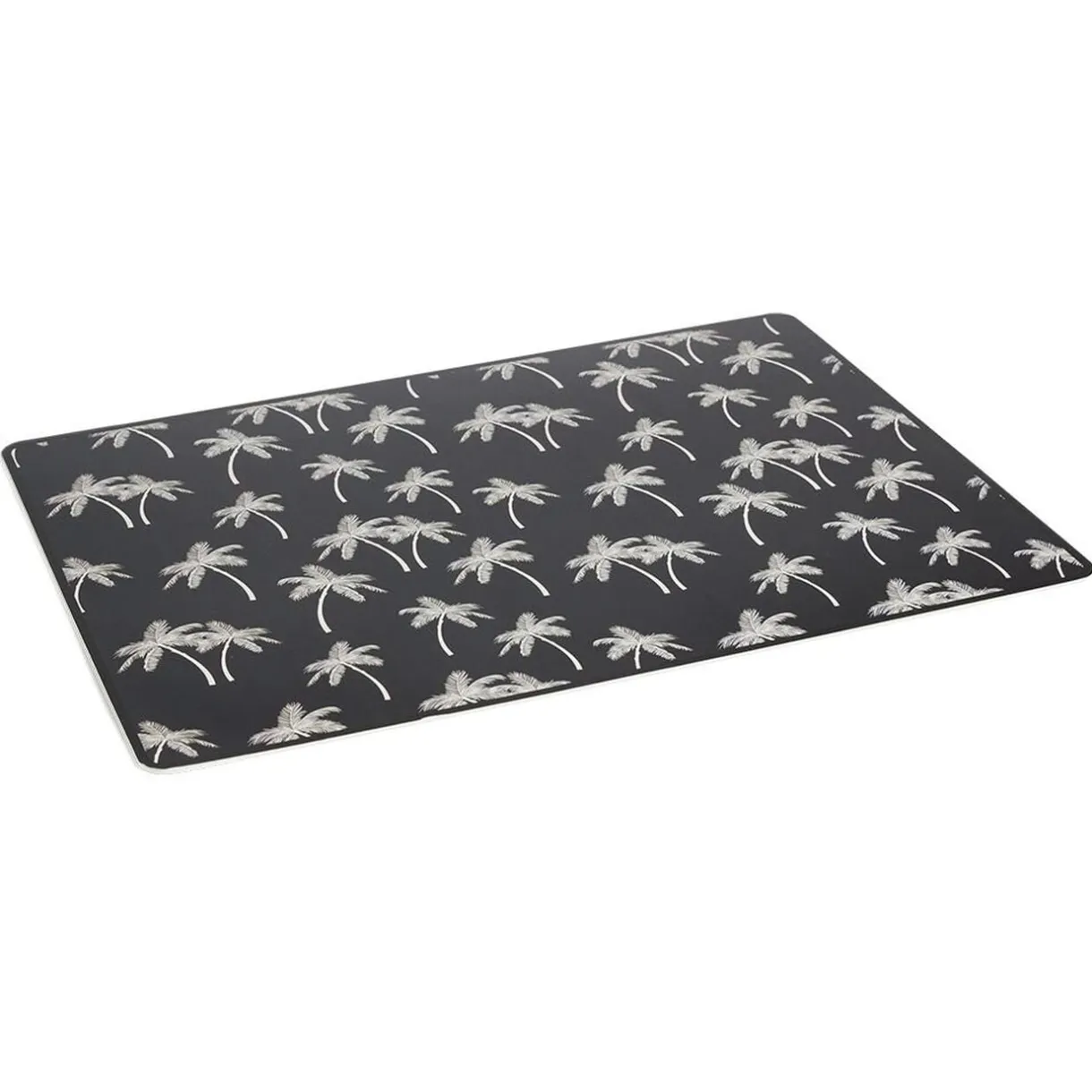 Tapis repose gamelle animaux motif palmier plastique 32x43cm < Gifi Discount