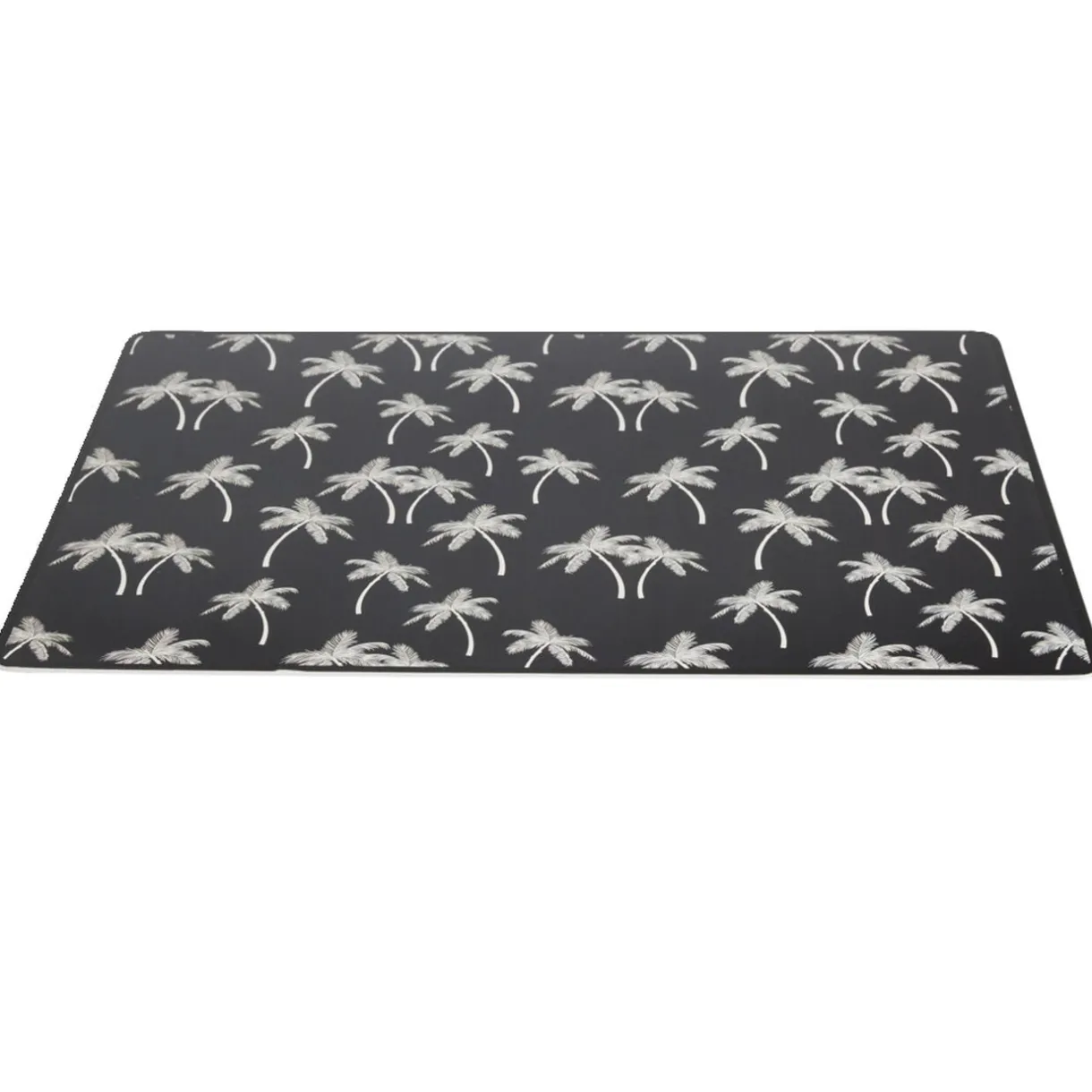 Tapis repose gamelle animaux motif palmier plastique 32x43cm < Gifi Discount