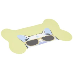 Tapis repose gamelle animaux 39x50cm (3 modèles) < Gifi Discount