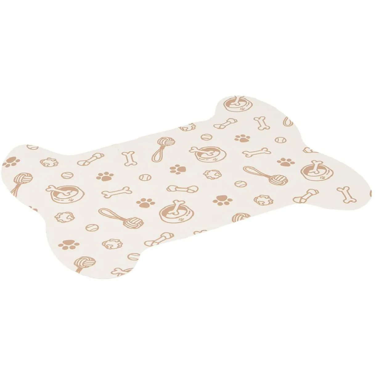 Tapis repose gamelle animaux 39x50cm (3 modèles) < Gifi Discount
