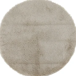 Tapis rond fourrure Shaggy taupe < Gifi Clearance