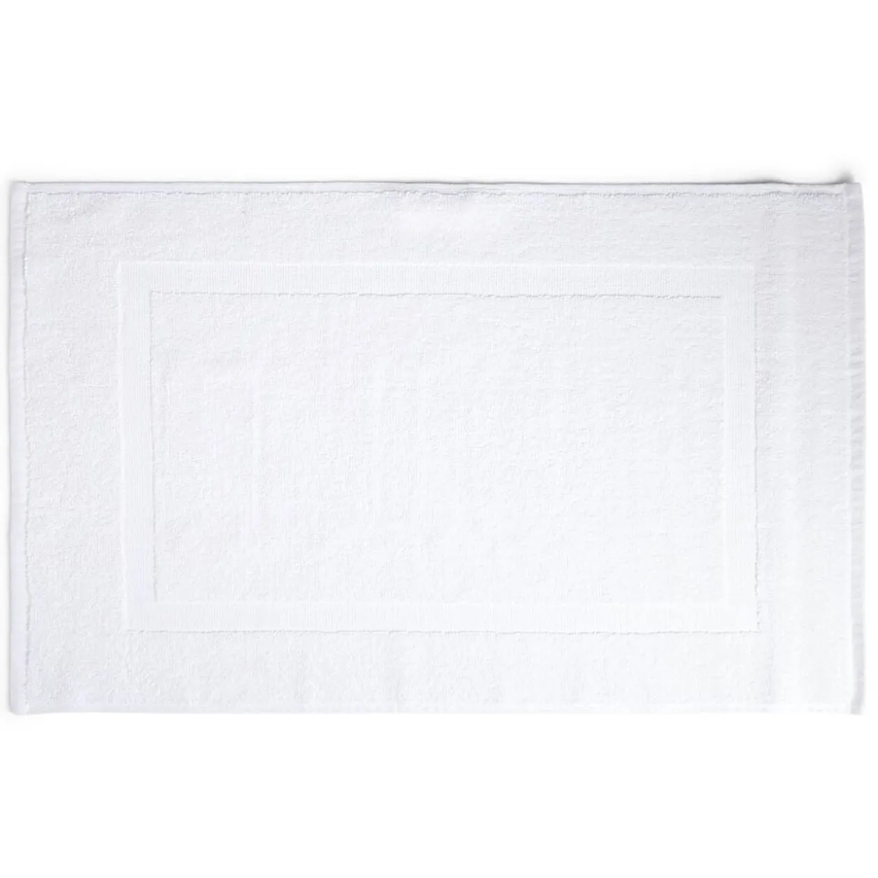 Tapis salle de bain coton blanc 70x40cm